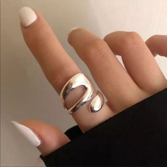 ❤️NEW 925 Sterling Silver Minimalist Design Adjustable Ring - Picture 6 of 10